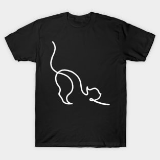 minimalist cat T-Shirt